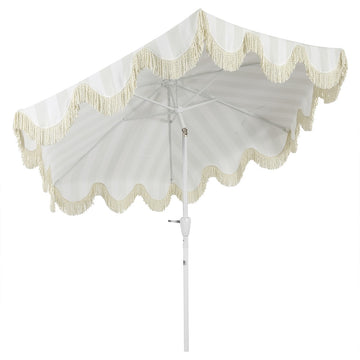Collins 9 ft. Classic Cottage Tassel Market Patio Umbrella